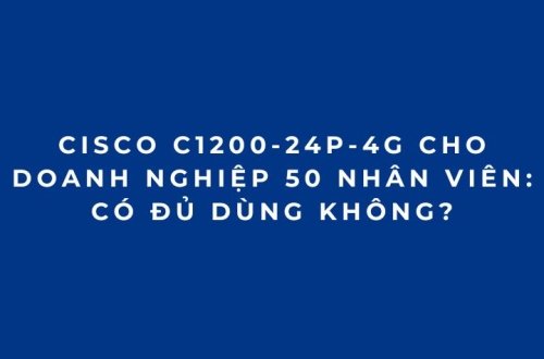 Cisco C1200-24P-4G Cho Doanh Nghiệp 50 Nhân Viên: Có Đủ Dùng Không?
